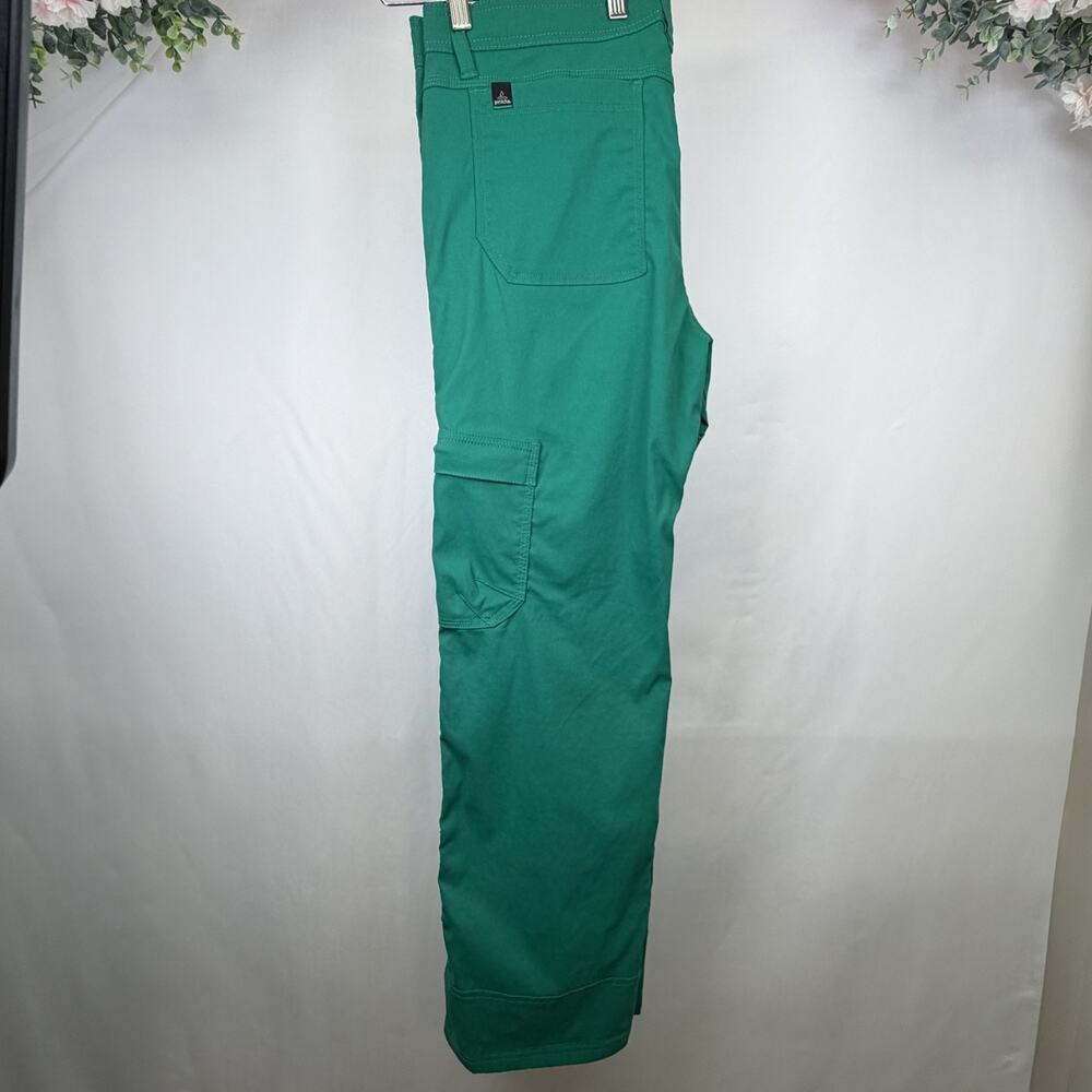 Prana Men’s Pants 34x30 Green Cargo Vented Straight Flat Leg